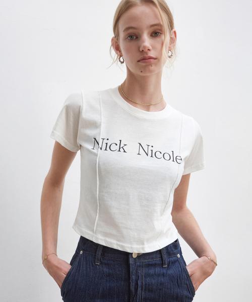 NICOLE PINTUCK CROP TEE_6 COLOR