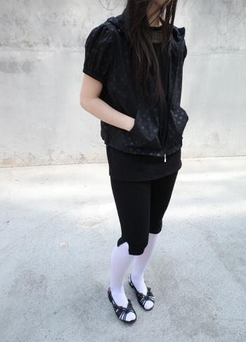 polka dot half jumper