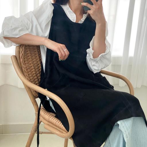 여름앞치마 이걸로 해결 🧊 블랙 인견 앞치마