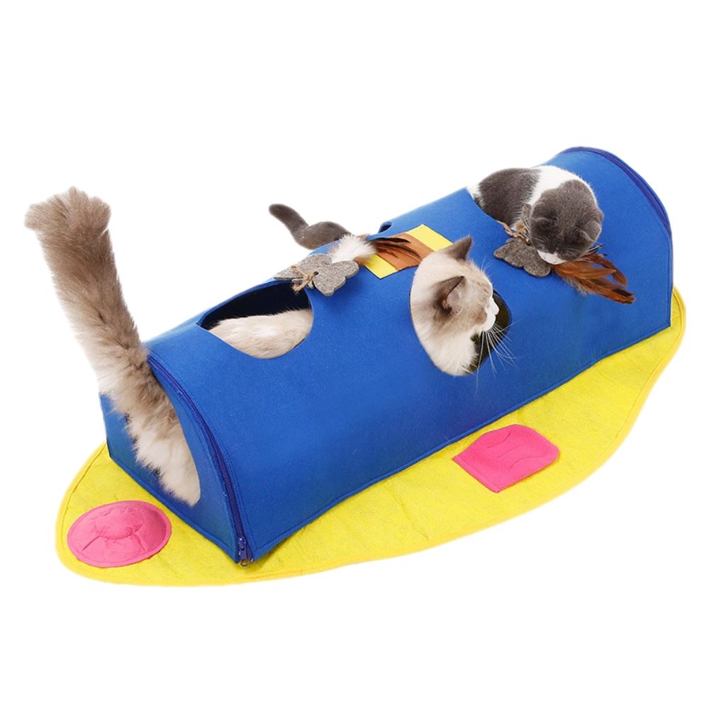 발라당 폴더블 놀이터 캣터널 숨숨집 블루