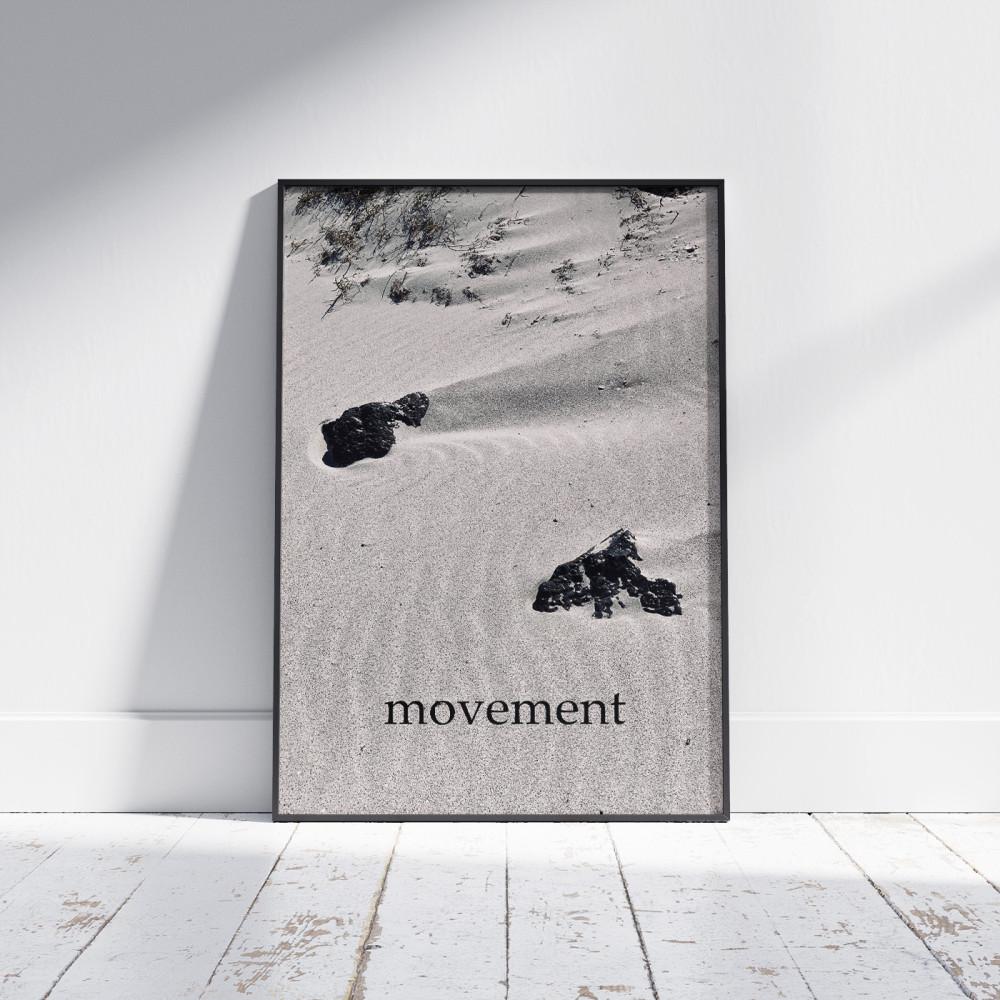 거실 인테리어 대형 액자 포스터 movement