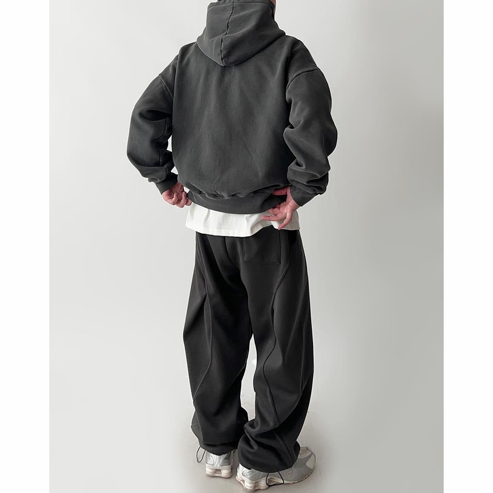 백커브 절개 스웻 팬츠