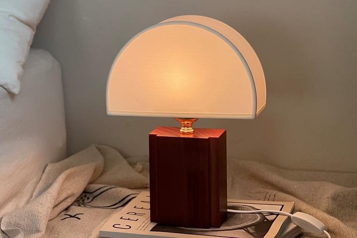 국내제작 하프문 헤이즐 우드 단스탠드 (기본전구증정)