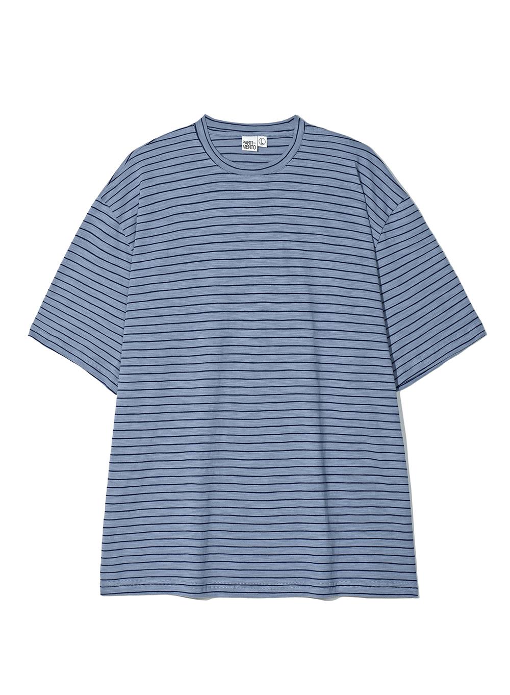 Pencil Stripe Tee_Blue