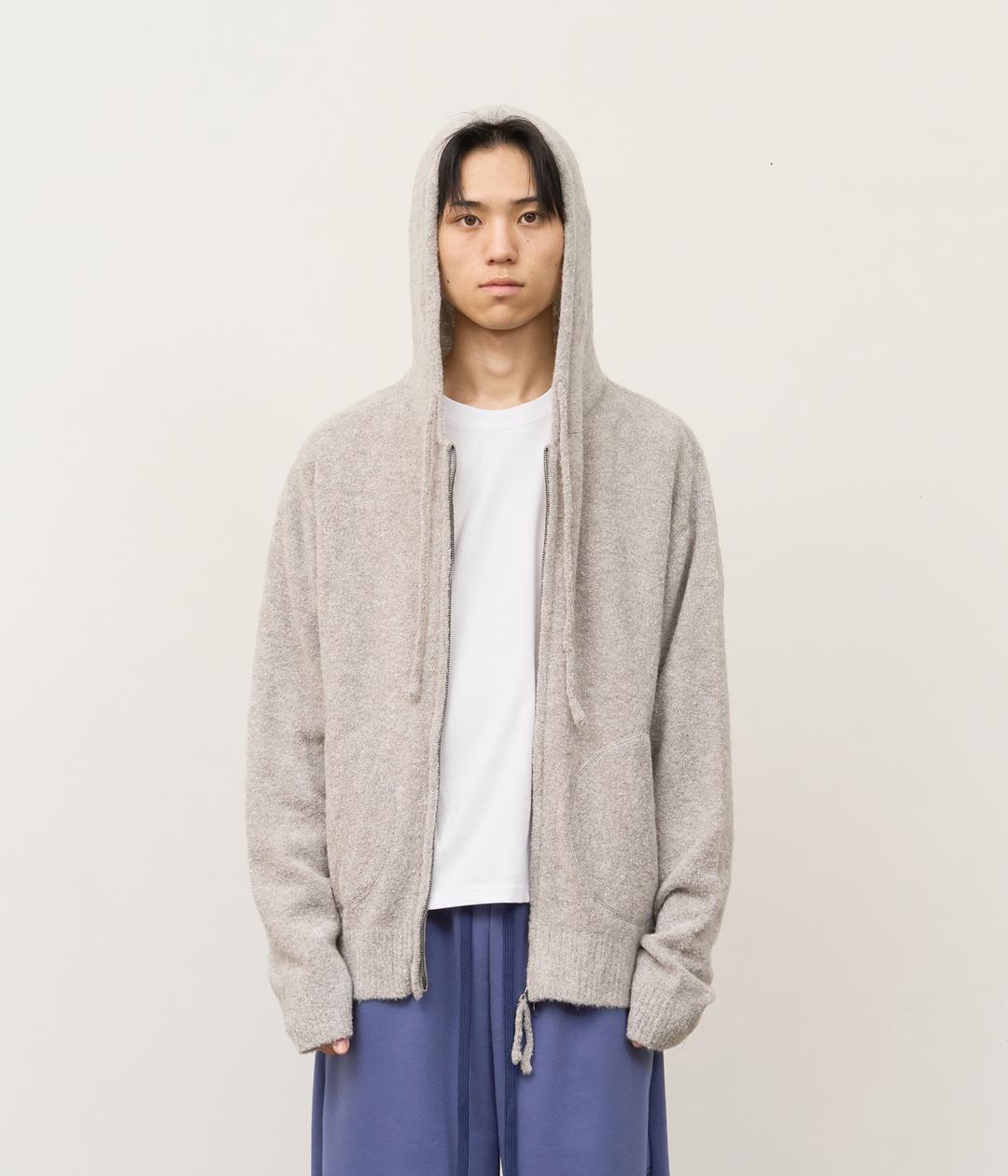 Landy Boucle Knitted Zip Up (4color)