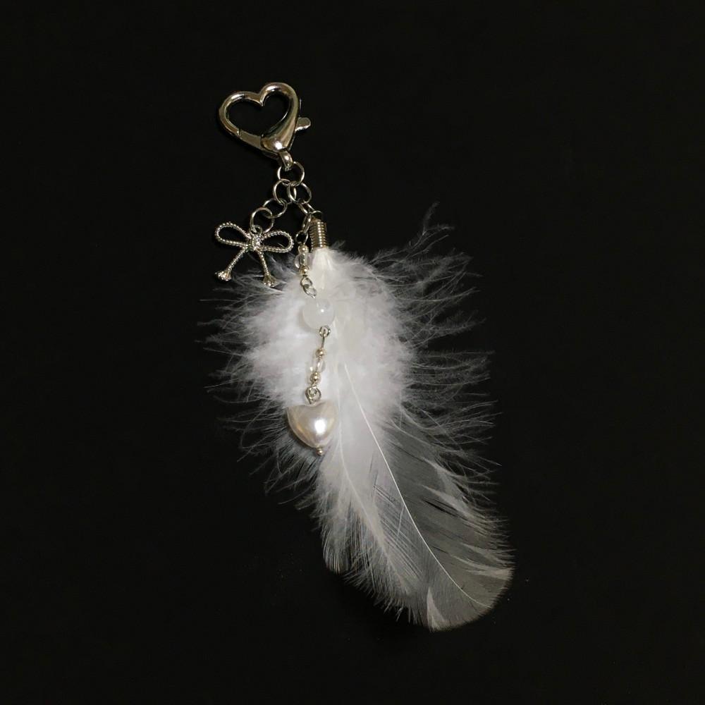 Angel's feather keyring —̳͟͞͞♥ (엔젤깃털 키링)