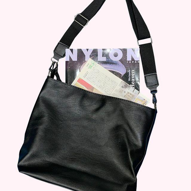 flat cross leather bag