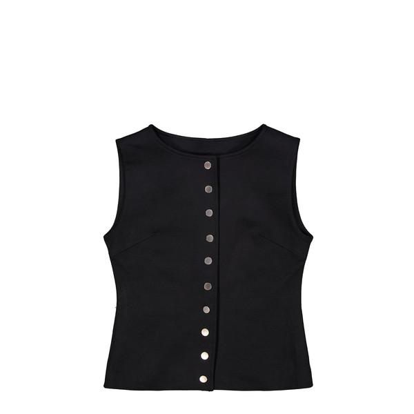 Button vest [Black]