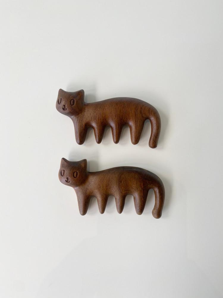 고양이 나무괄사 마사지기 두피 괄사 림프순환마사지 괄사빗 경락마사지 리프팅