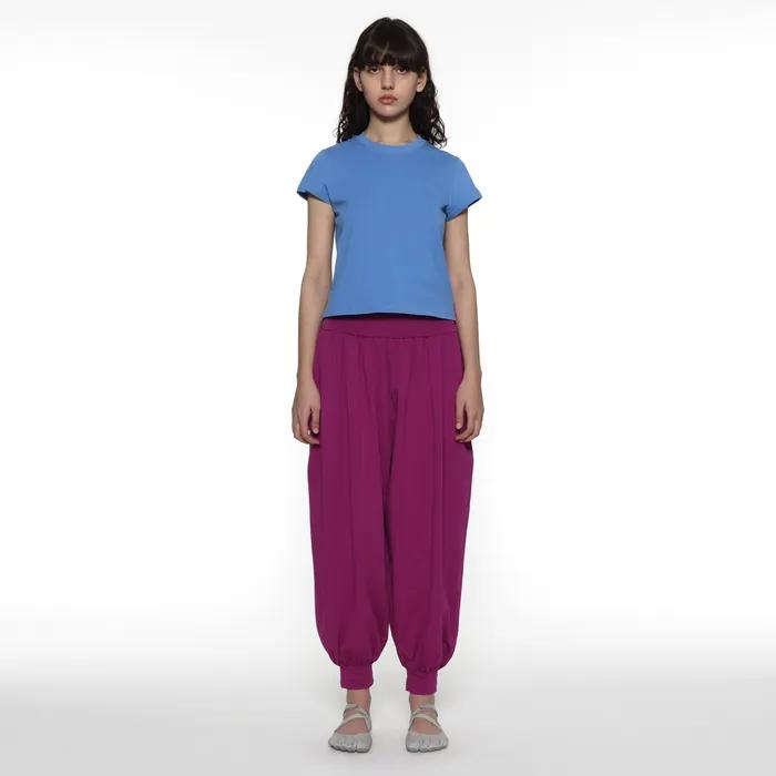 PWC SHIRRING HAREM PANTS_PLUM