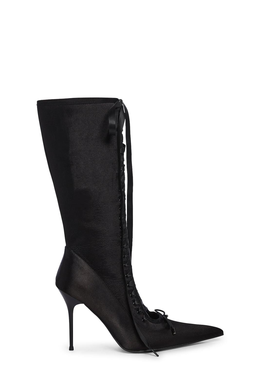 Scandalous Seduction Heeled Boots - Black - BLACK / US 5