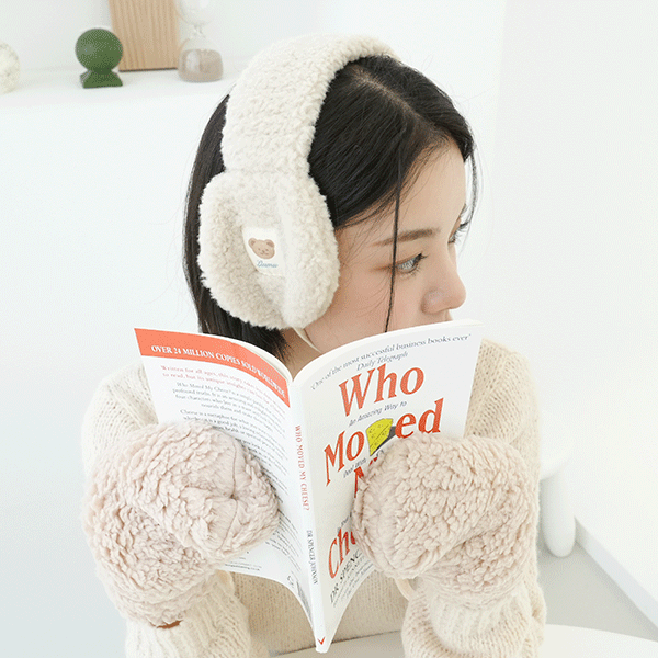테디베어 귀도리 귀마개 (22T095)