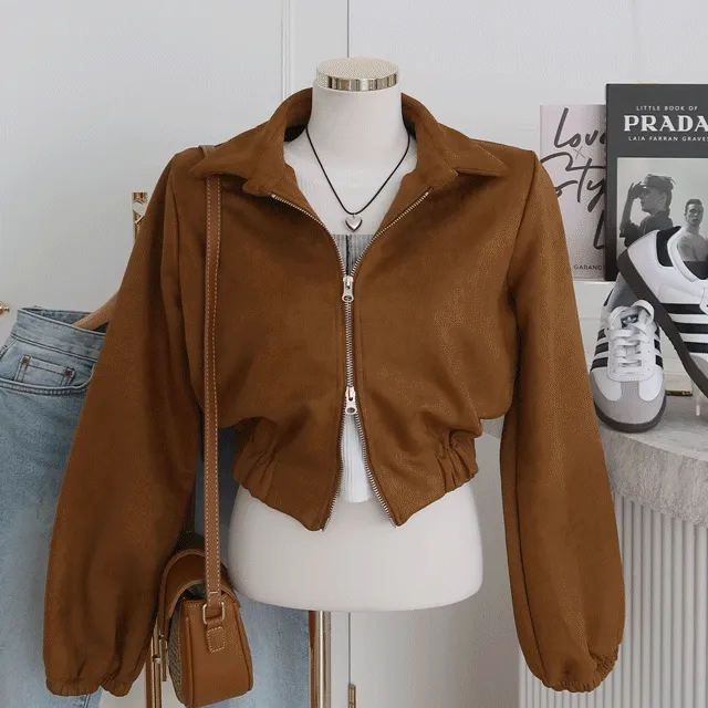 [투웨이집업,핫유행템 스웨이드자켓,세무자켓] 스웨이드투웨이점퍼