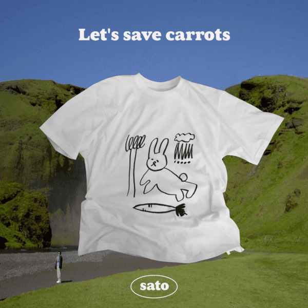6. Let's save carrots t-shirt 🐰🥕
