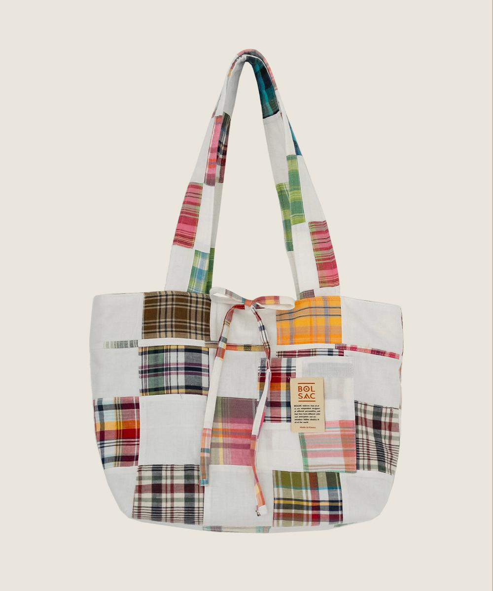 Sunday patch shoulder bag_white
