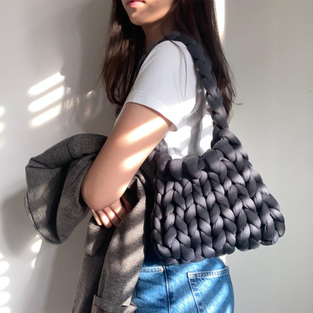 자이언트얀 벨벳 가방 망고실 빅얀 1KG 루피실 왕모찌실 뜨개실 만들기 핑거니팅