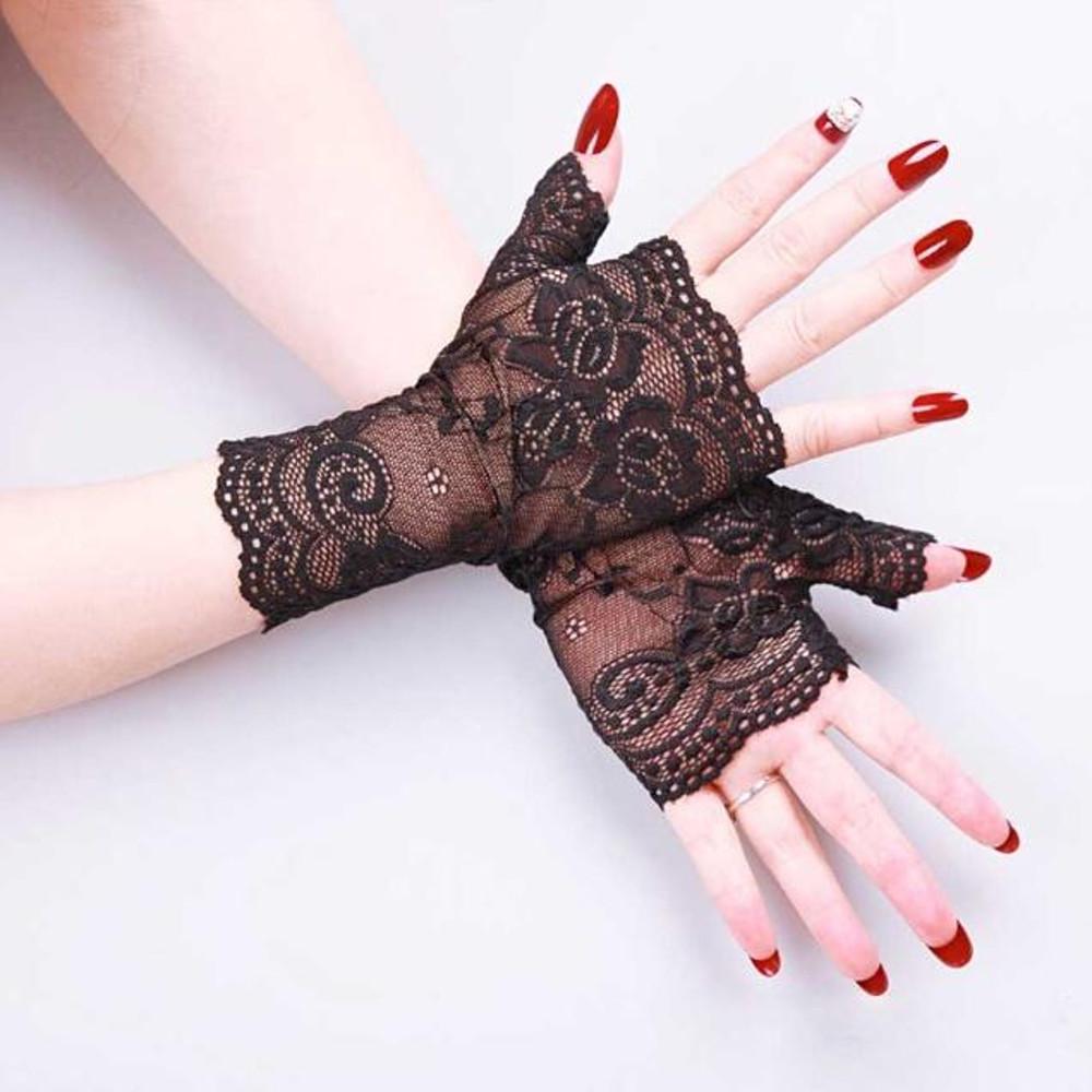 숏 여성팔토시 여름핸드워머 레이스 운전토시