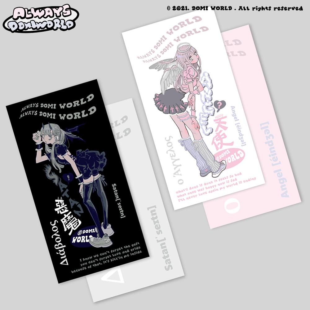 도미월드 사탄X엔젤 미니엽서세트
