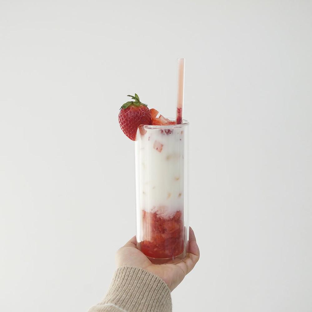 로띠 이중 내열 유리컵 300ml / 카페 유리컵