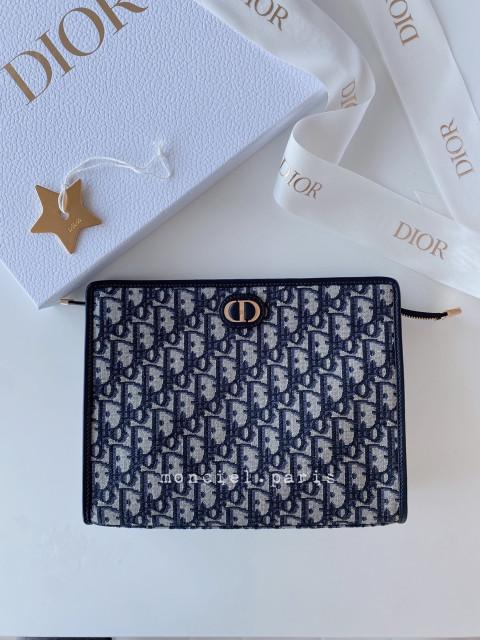[해외바로배송] 디올 몽테인 파우치 클러치백 오블리크 자카드 30
