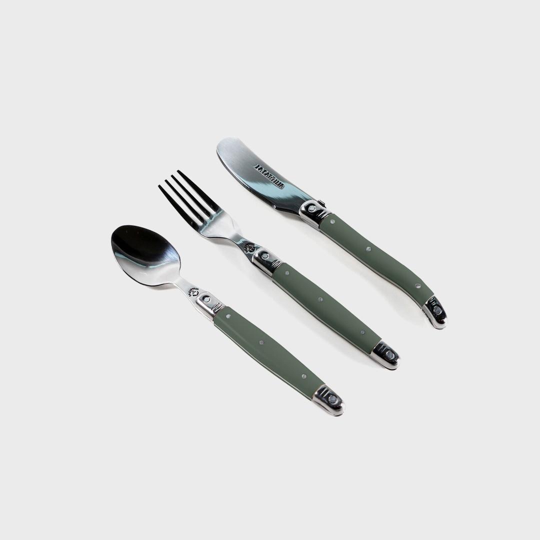 [까르투하] 오로 디저트 3종 세트 (티포크,티스푼,버터나이프) 그레이