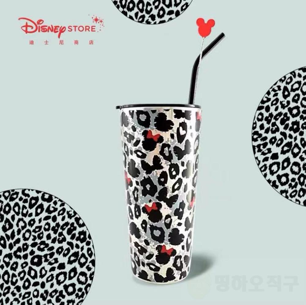 중국디즈니공식몰 미니마우스 스테인리스 빨대컵/560ml