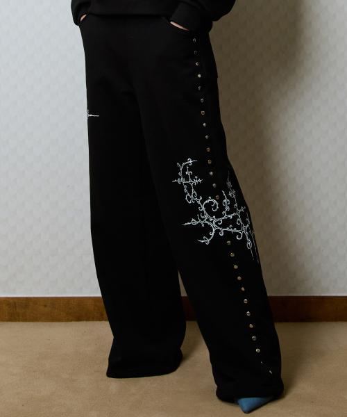 GT PRINTED TRANING PANTS(BLACK)