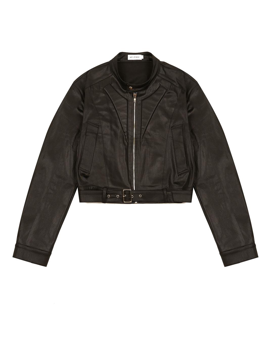 Coating Denim Bike Jacket