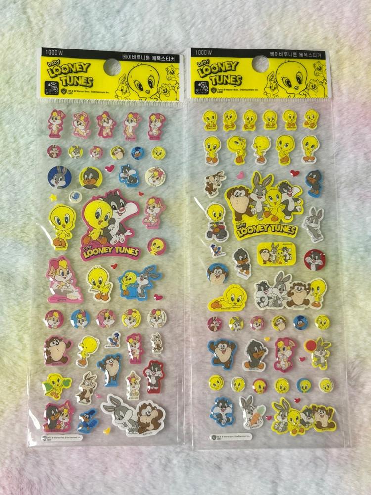 [고전문구] 마법의다락방 베이비 루니툰 에폭스티커 2종