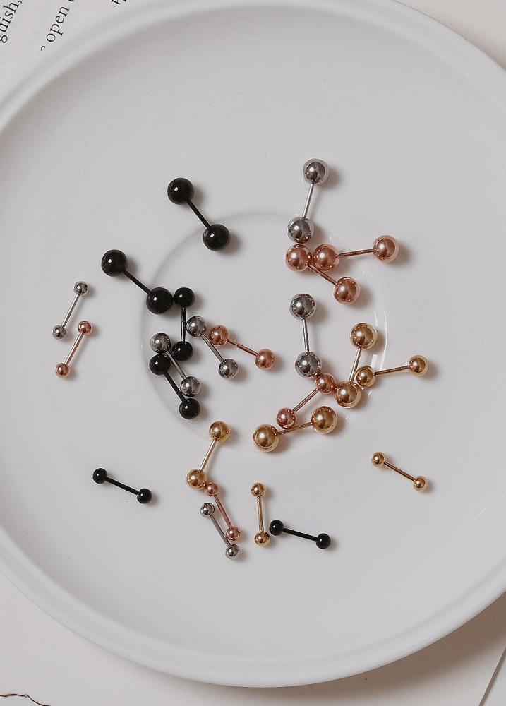 (특가)봉봉바벨 써지컬스틸피어싱귀걸이(피어링/잠금볼)