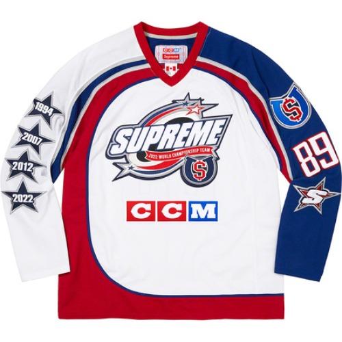 [해외] Supreme x CCM All Stars Hockey Jersey FW22 슈프림 x CCM 올스타즈 하키 저지