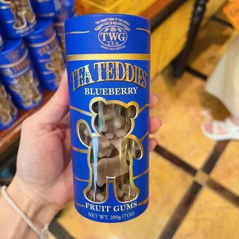 TWG 티테디스 곰돌이 티젤리 루이보스 Teddies Tea 게이샤 홍차 젤리, 블루베리, 200g, 1개입, 1개