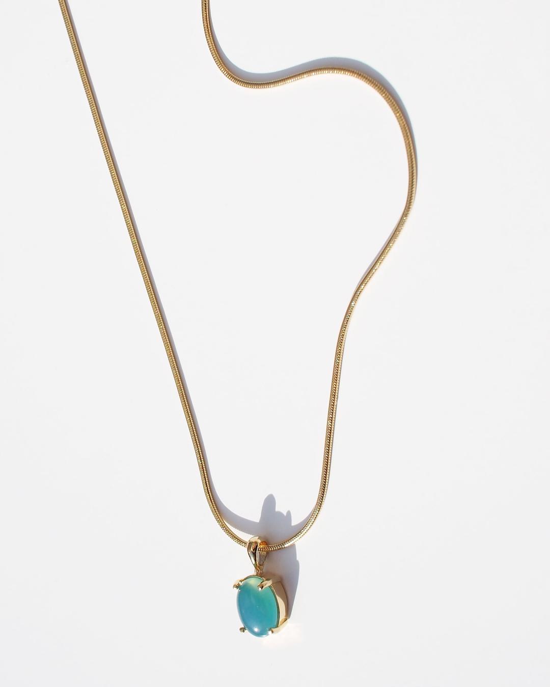 DINKY NECKLACE _ BLUE JADE
