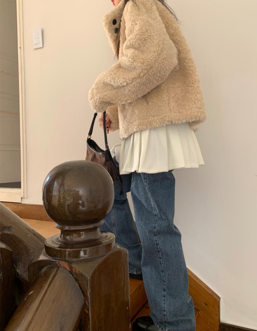 터틀 뽀글 퍼 jumper