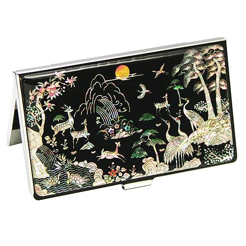 나전칠기 명함케이스 십장생도