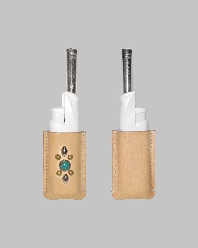 Studded Leather Incense Lighter Holder