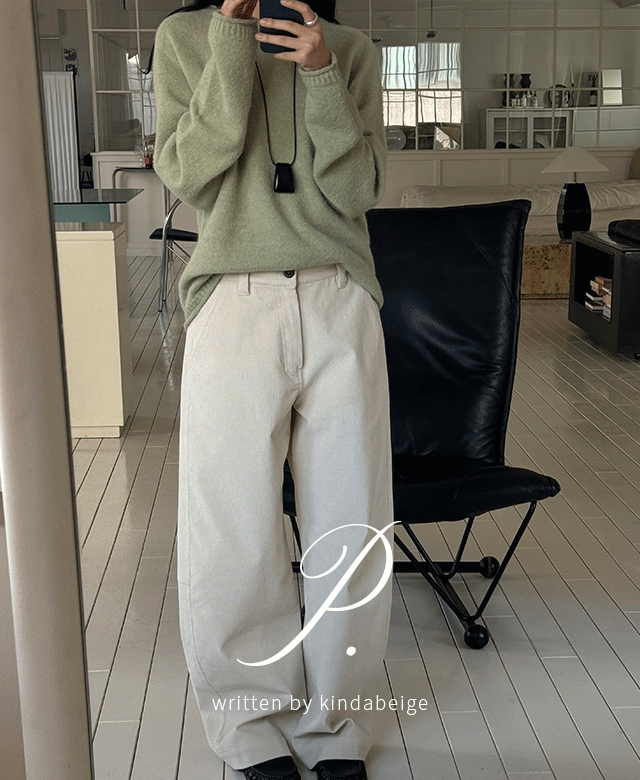 킨다베이지 [page] 레가토 알파카 홀가 롤링 니트 (2color)┃3일 이내 출고