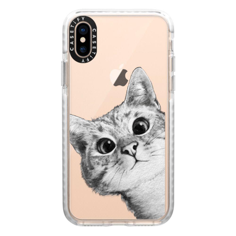 peekaboo cat on rose gold