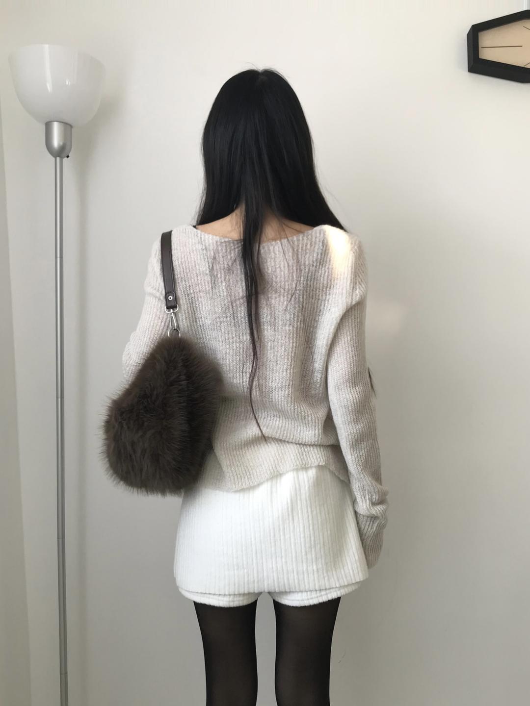 boatneck slim knit (4colors)