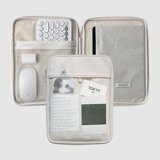 clear button ipad pouch_11inch