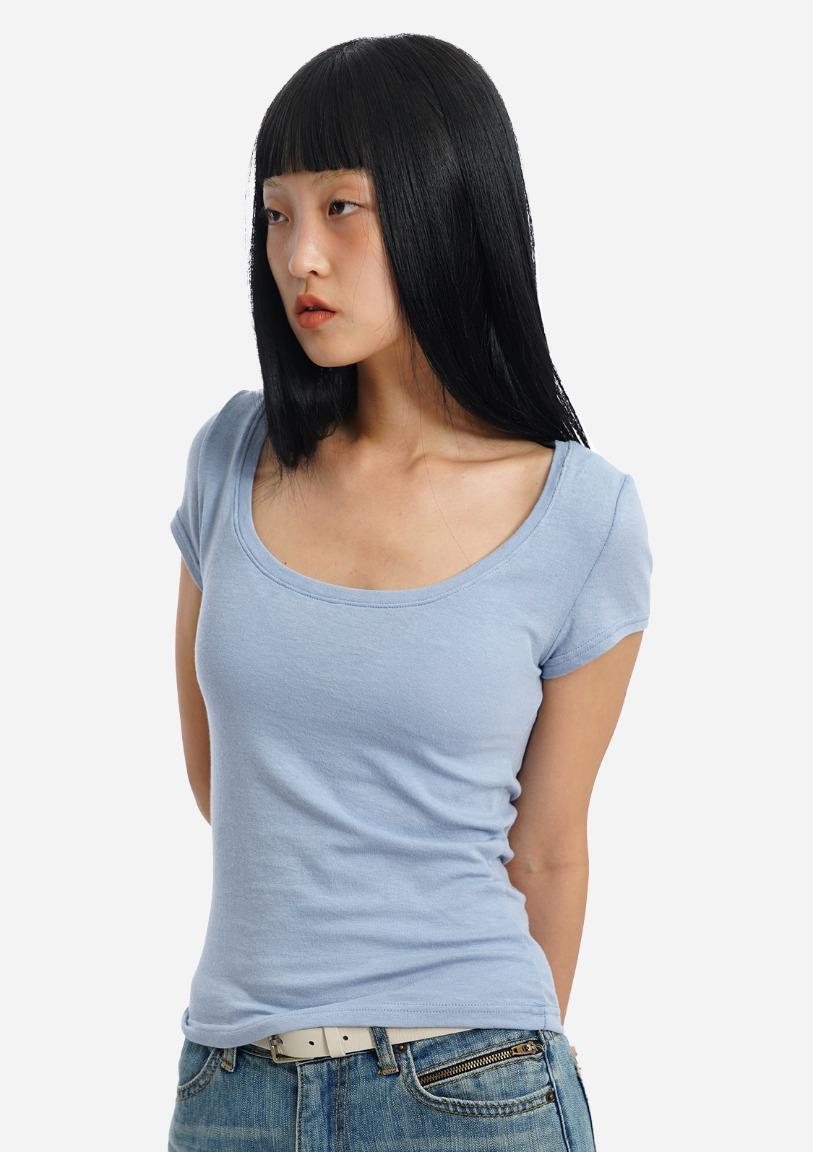 딥넥 모달 티셔츠 (4 colors)