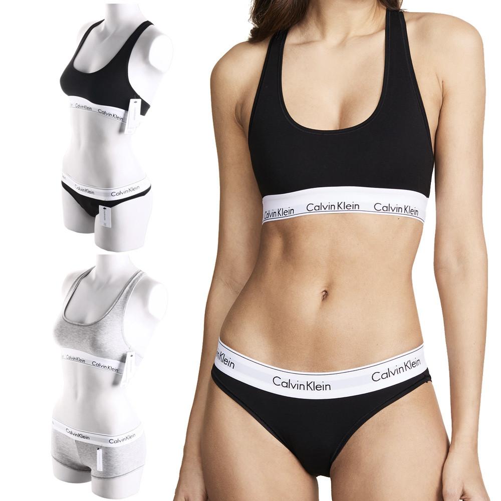 캘빈클라인 언더웨어 CK 스포츠브라 브라렛 팬티 세트 여성