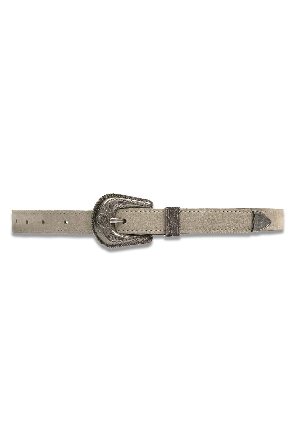 Suede Weston Belt in Grey