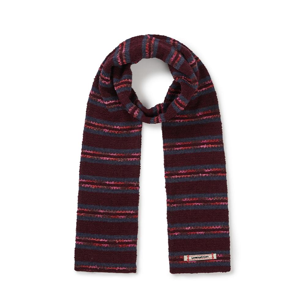 Timber Knit Muffler / Plum Burgundy