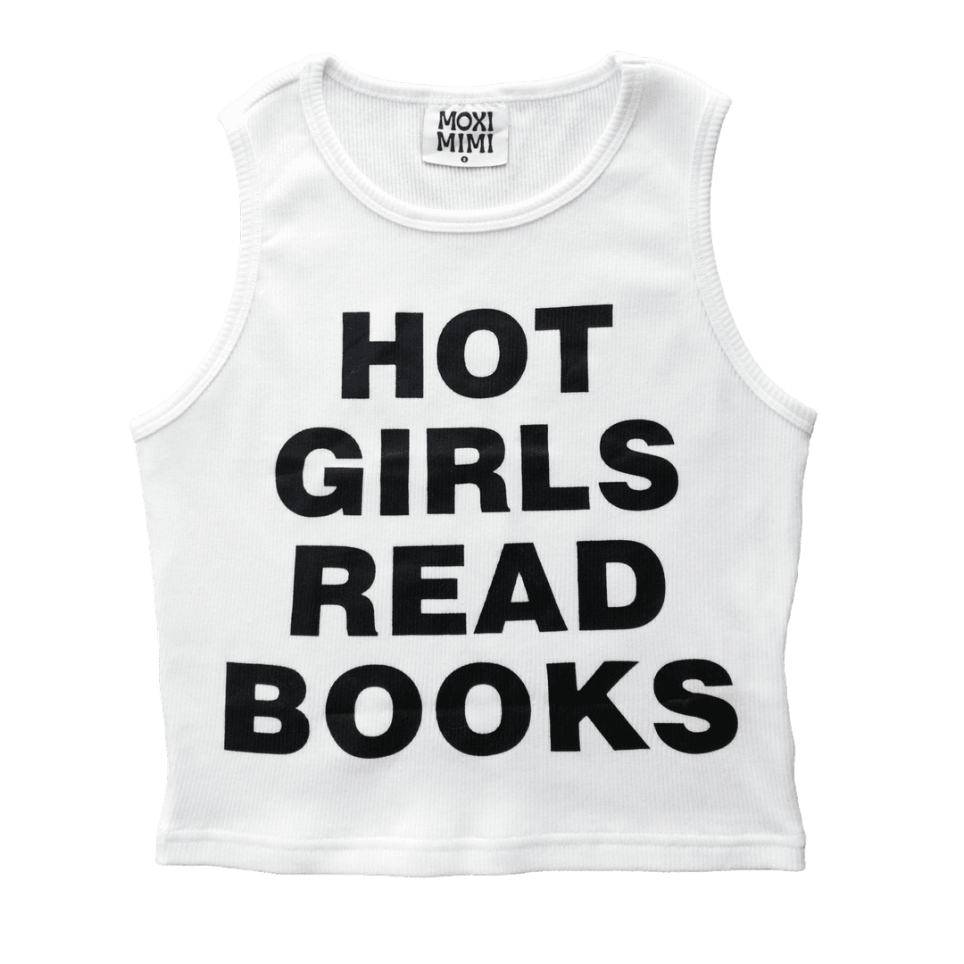 Hot Girls Read Books Cropped Tank Top