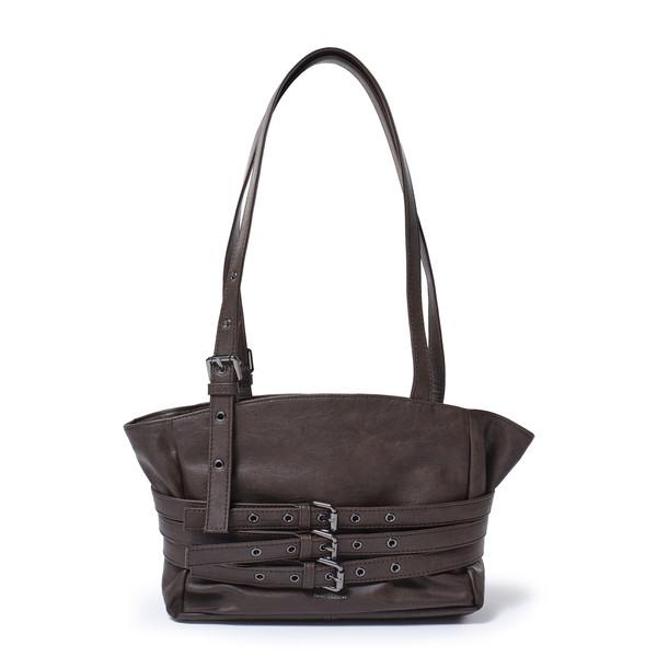 코르셋백 trio belt corset bag S brushed chocolate