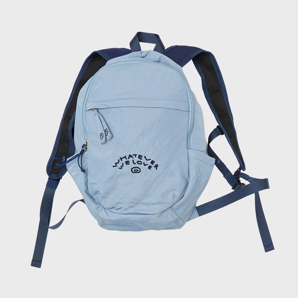 NYLON BACKPACK WE LOVE BLUE