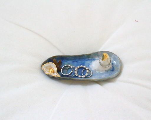 Seashell jewelry tray