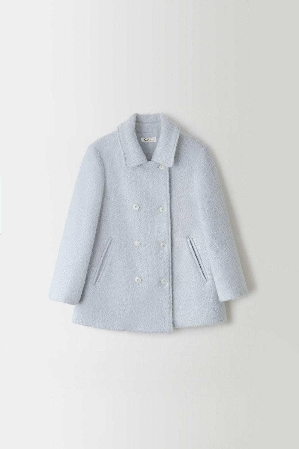 Wool Double Coat (Sky Blue)