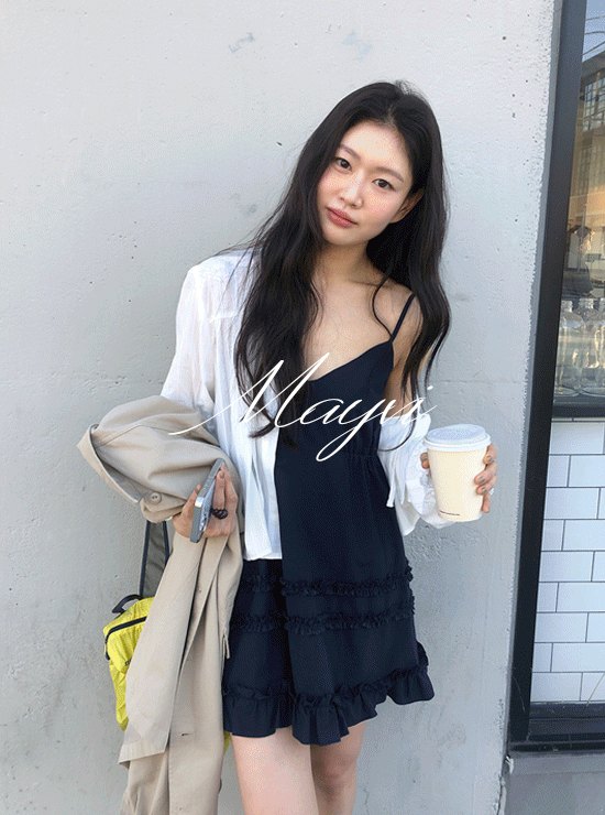 언더비 [스프링🌸/Mayvi/레이어드] Lolly 프릴 캉캉 레이어드 원피스 (2color)